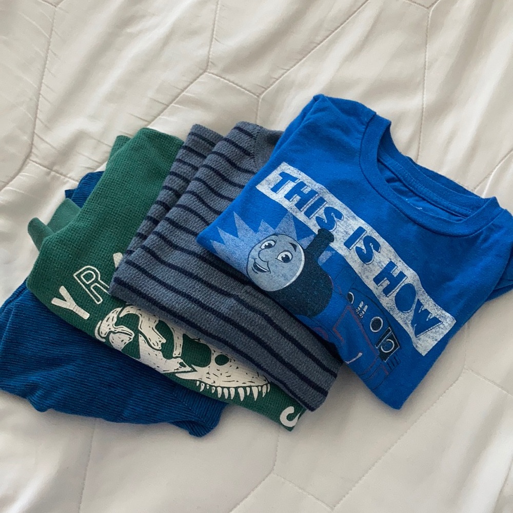 Lot of Four Toddler long-sleeved T-shirts 3T